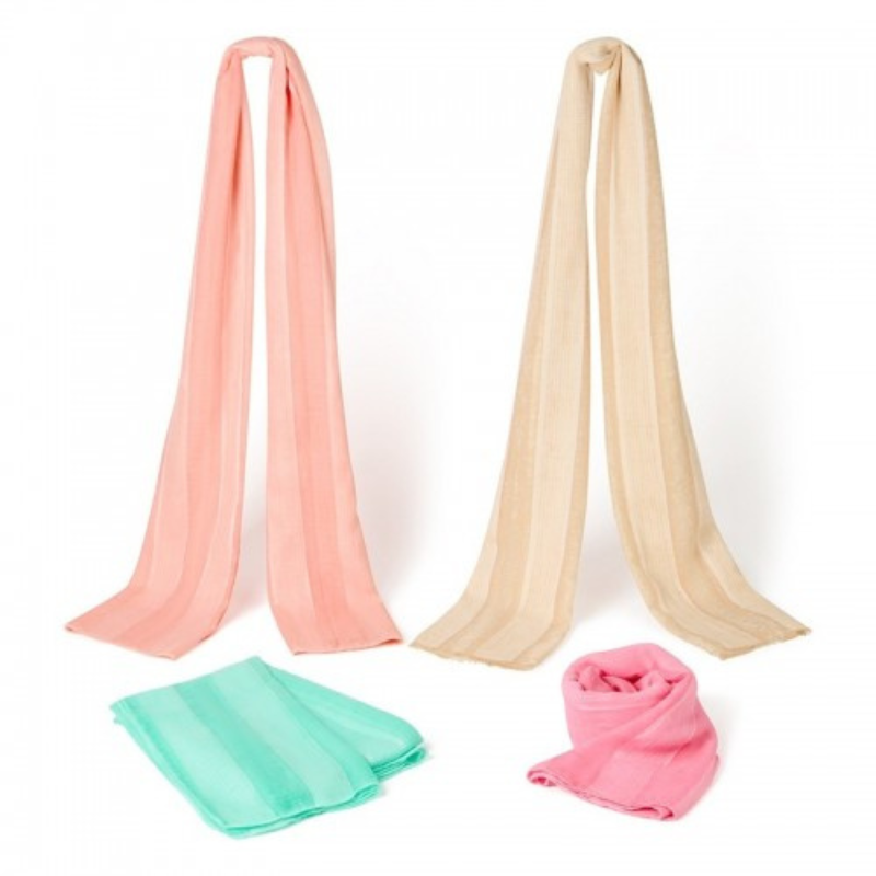 Lote de pashminas color pastel