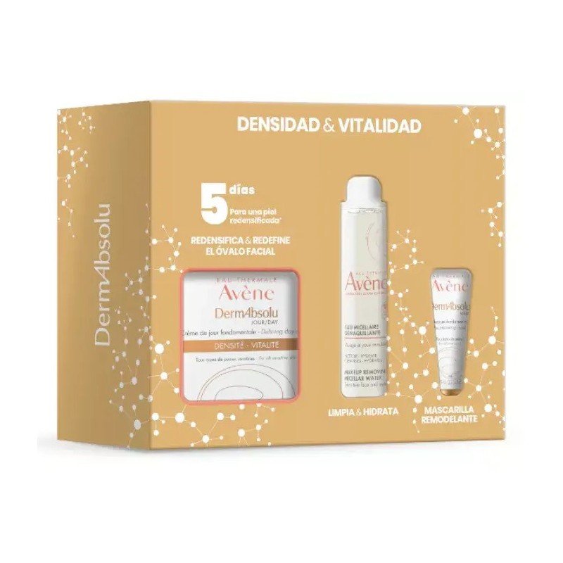 Cofre Avène Dermabsolu Crema Noche + Agua Micelar + Mascarilla