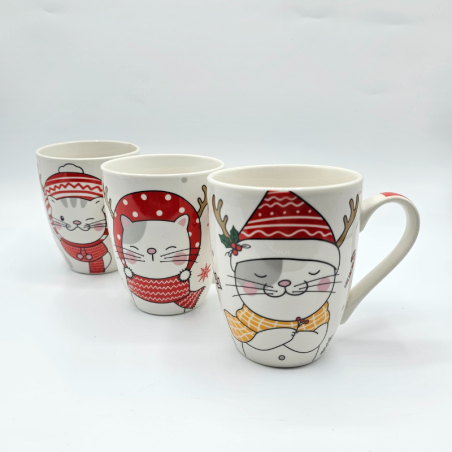 Taza gatito de navidad