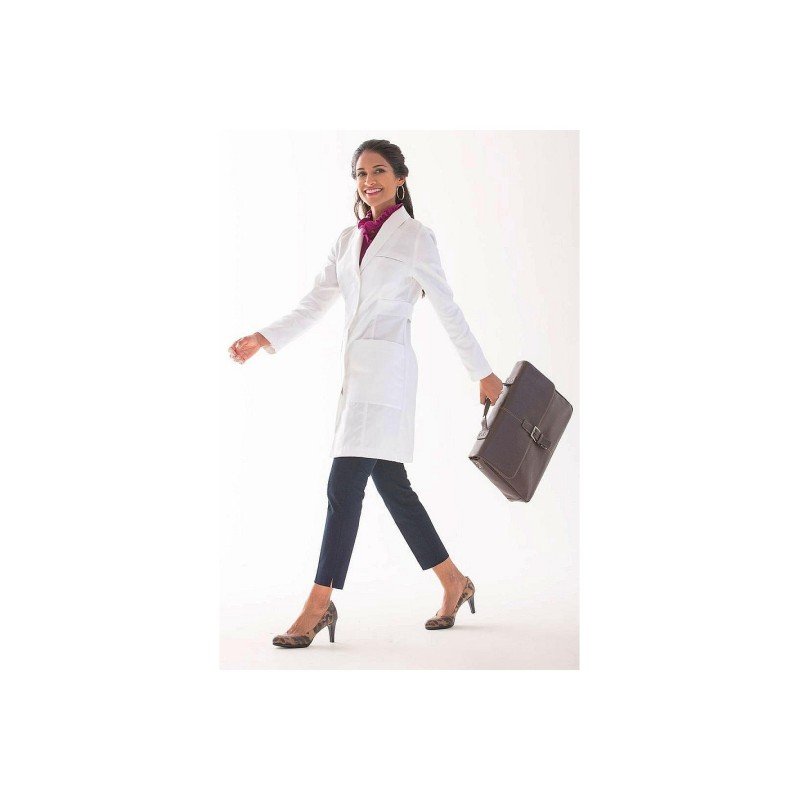 Bata entallada mujer largo