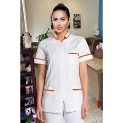 CASACA CREMALLERA MUJER CUELLO TIRILLA CON VISTAS DE COLOR.